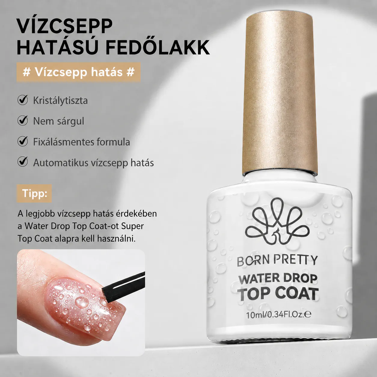 Born Pretty Water Drop Top Coat 10ml