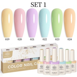 Born Pretty TERRA gél lakk szett 6x10ml - No.01 - Hema-Free