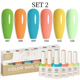 Born Pretty TERRA gél lakk szett 6x10ml - No.02 - Hema-Free