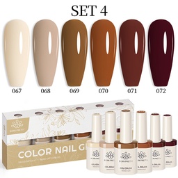 Born Pretty TERRA gél lakk szett 6x10ml - No.04 - Hema-Free