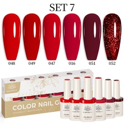 Born Pretty TERRA gél lakk szett 6x10ml - No.07 - Hema-Free