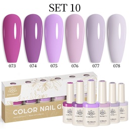 Born Pretty TERRA gél lakk szett 6x10ml - No.10 - Hema-Free