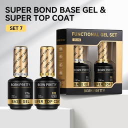 Born Pretty PRO Technikai szett - No.07 - Super Bond Base Gel + Super Top Coat - 2x15 ml