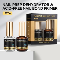 Born Pretty PRO Technikai szett - No.06 - Nail Prep + Nail Primer - 2x15 ml