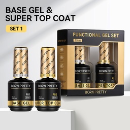 Born Pretty PRO Technikai szett - No.01 - Base Coat + Super Top Coat - 2x15 ml