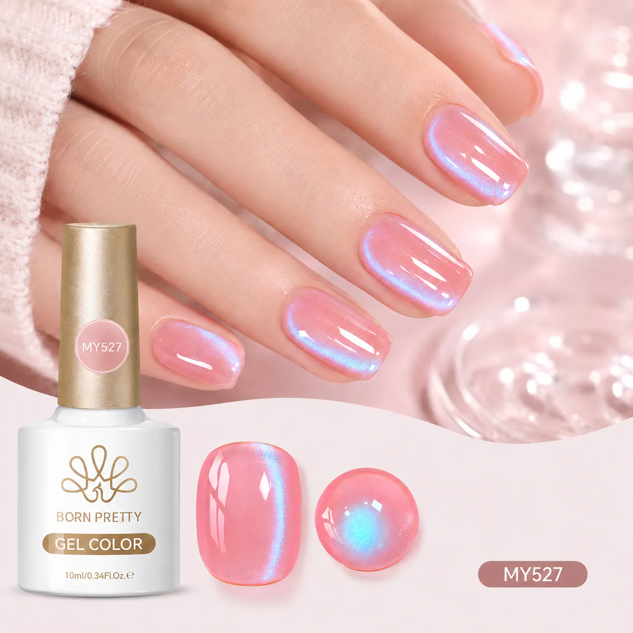 Born Pretty Cat Magnetic gél lakk 10 ml - MY527