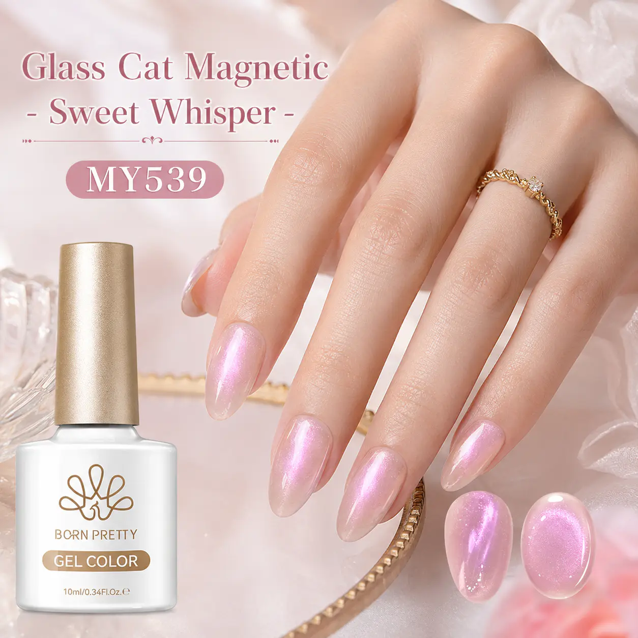 Born Pretty Cat Magnetic gél lakk 10 ml - MY539