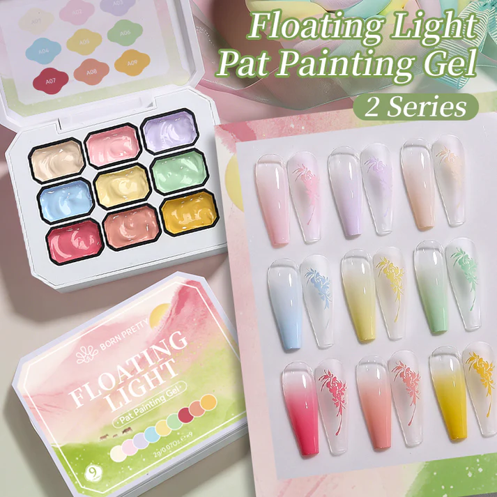 BORN PRETTY 4in1 festőzselé paletta - No.L09 - Floating Light