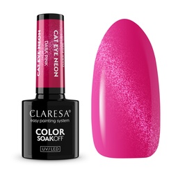 CLARESA UV/LED gél lakk 5g - CAT EYE Neon Dark Pink
