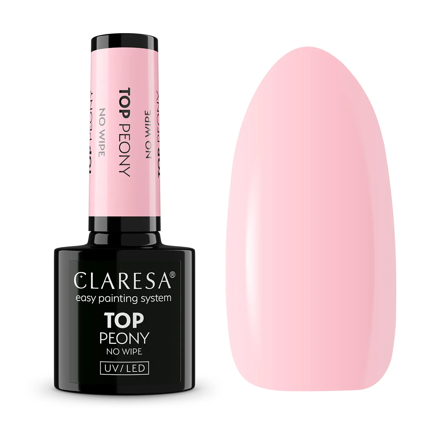 CLARESA UV/LED TOP No Wipe - Peony - 5 g