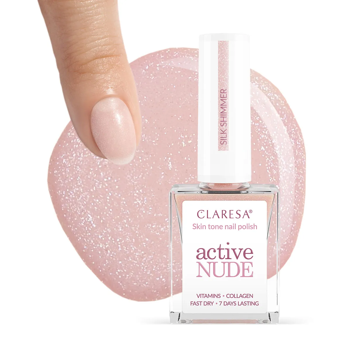 CLARESA körömlakk - Active Nude kollekció - Silk Shimmer