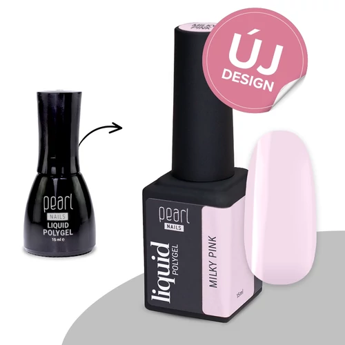 Pearl Nails Liquid PolyGel 15ml - Milky Pink