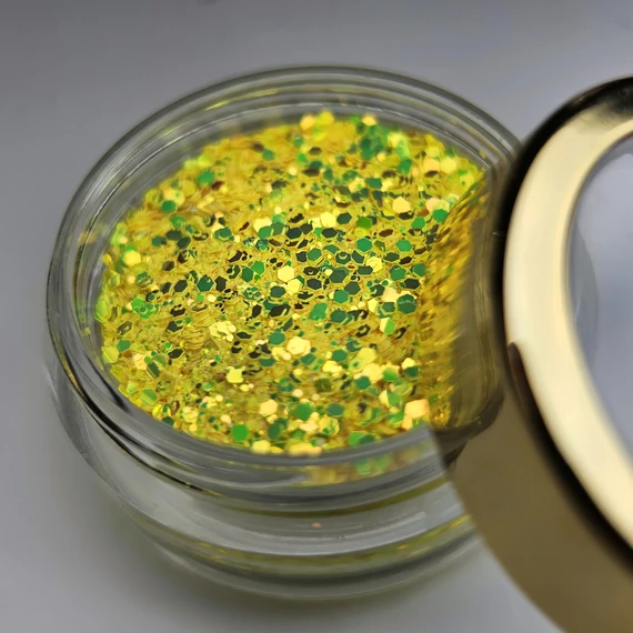 NAILVANA Disco Glitter - Neon Yellow