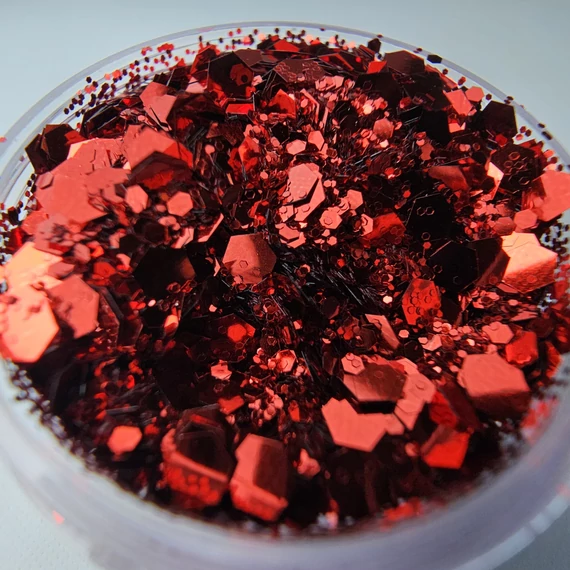 NAILVANA Mix Glitter - Santa red
