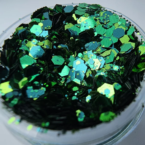 NAILVANA Mix Glitter - Pine green