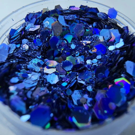 NAILVANA Mix Glitter - Midnight blue