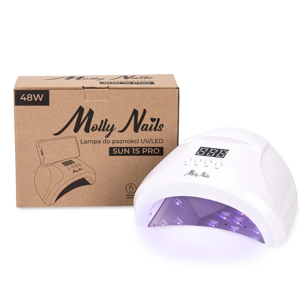 MollyNails SUN 1S PRO UV/LED műkörmös lámpa 48W - fehér