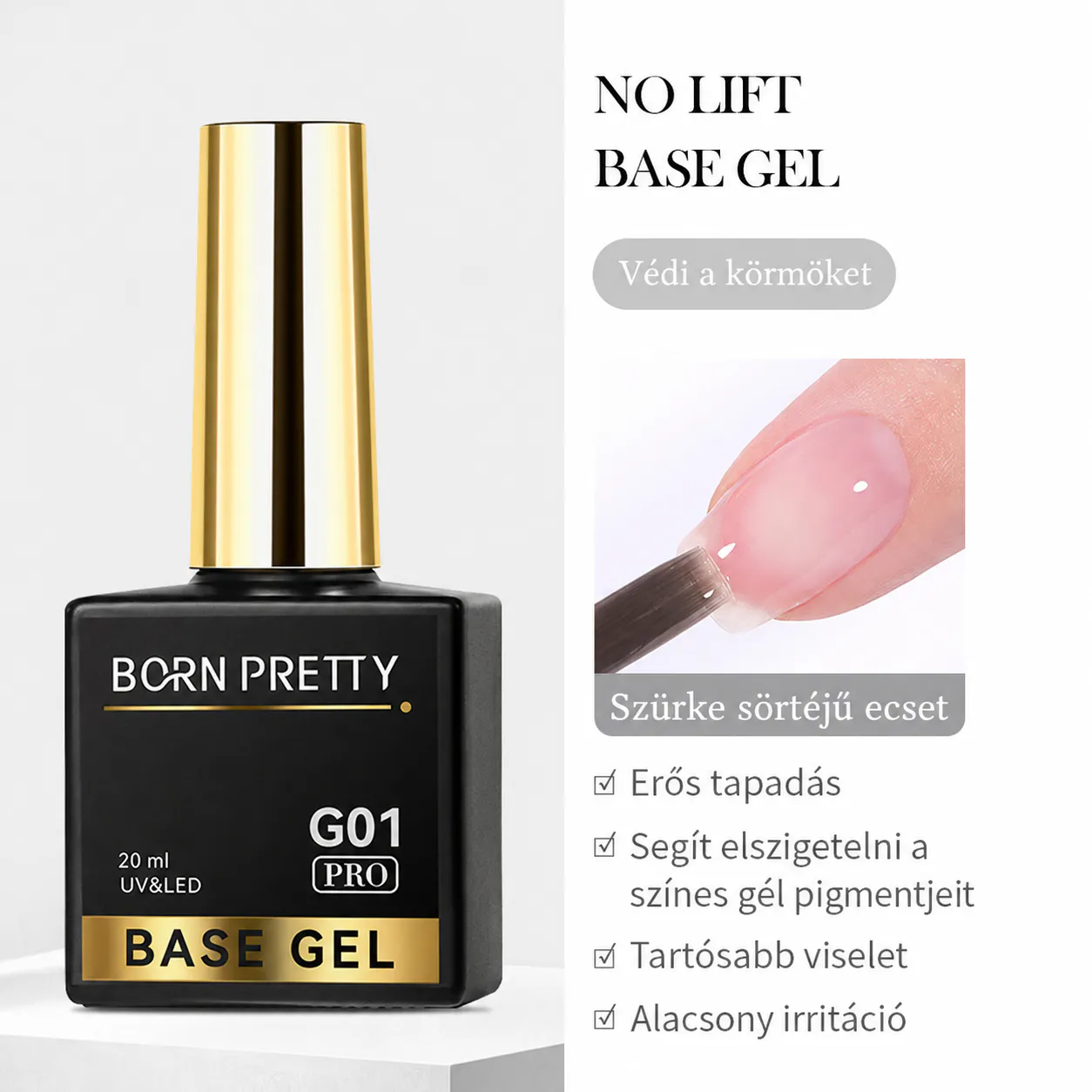 Born Pretty PRO - G01 - No Lift Base Gel 20ml