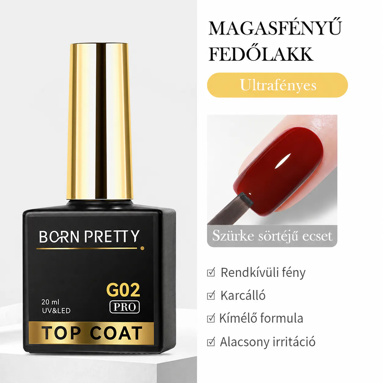 Born Pretty PRO - G02 - High Gloss Top Coat 20ml