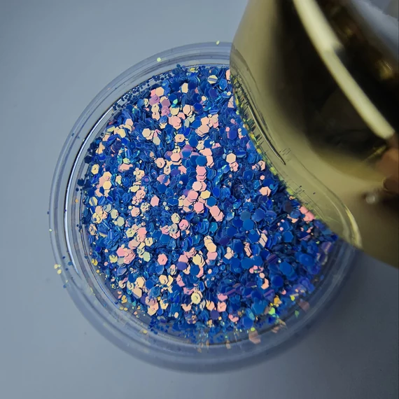 NAILVANA Disco Glitter - Azur