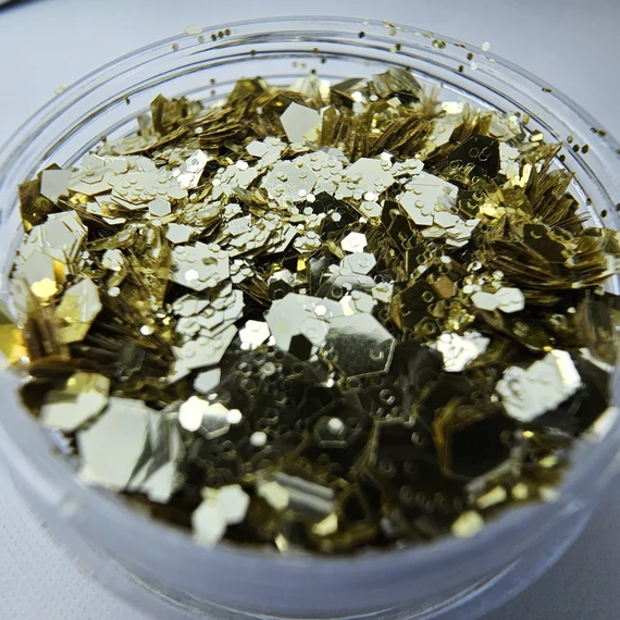 NAILVANA Mix Glitter - Frozen gold
