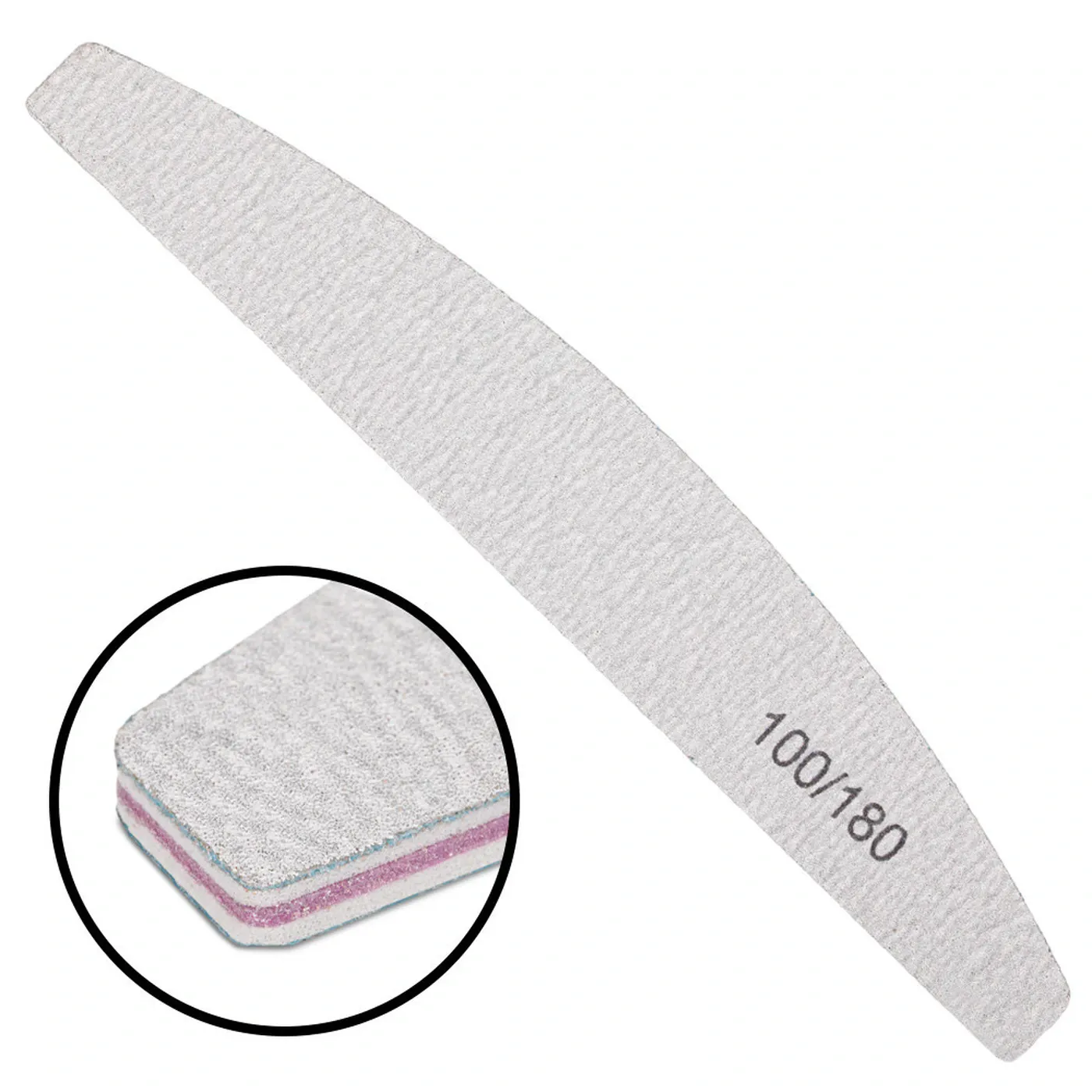 Íves zebra körömreszelő 100/180 – 10 db