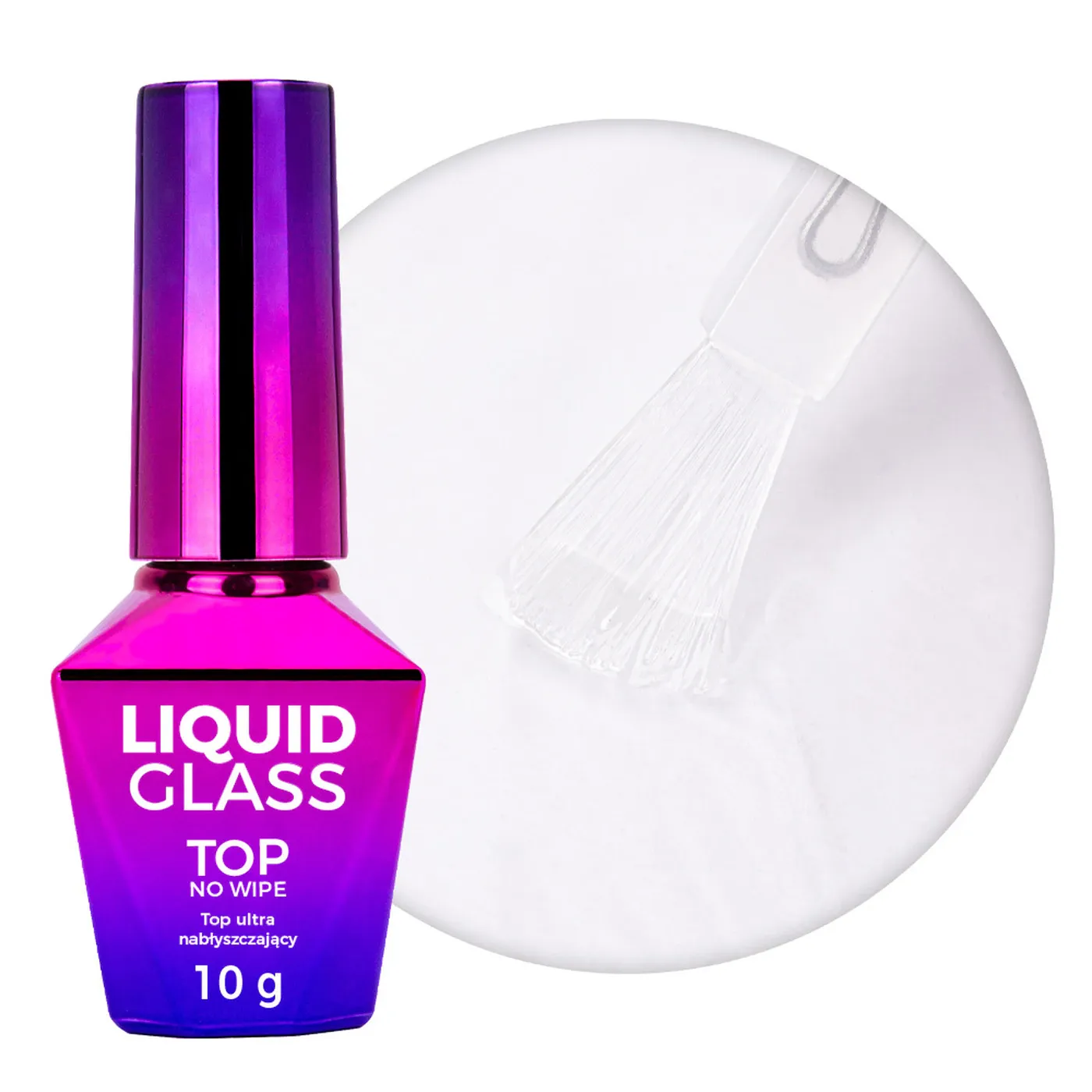 MollyNails Liquid Glass No Wipe fényzselé 10 g