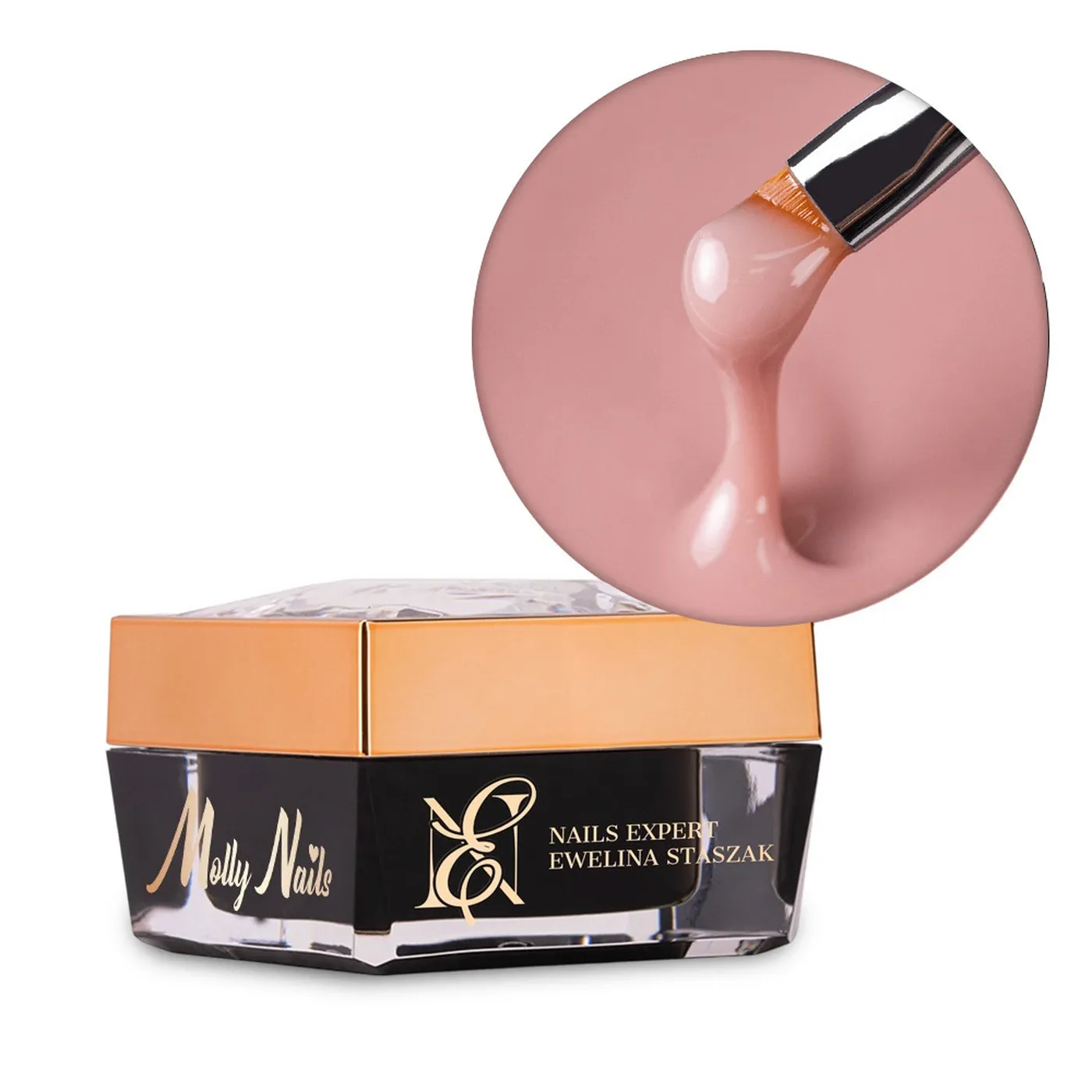 MollyNails Fluence Liquid Builder Gel – Salon Cover építőzselé 15 g