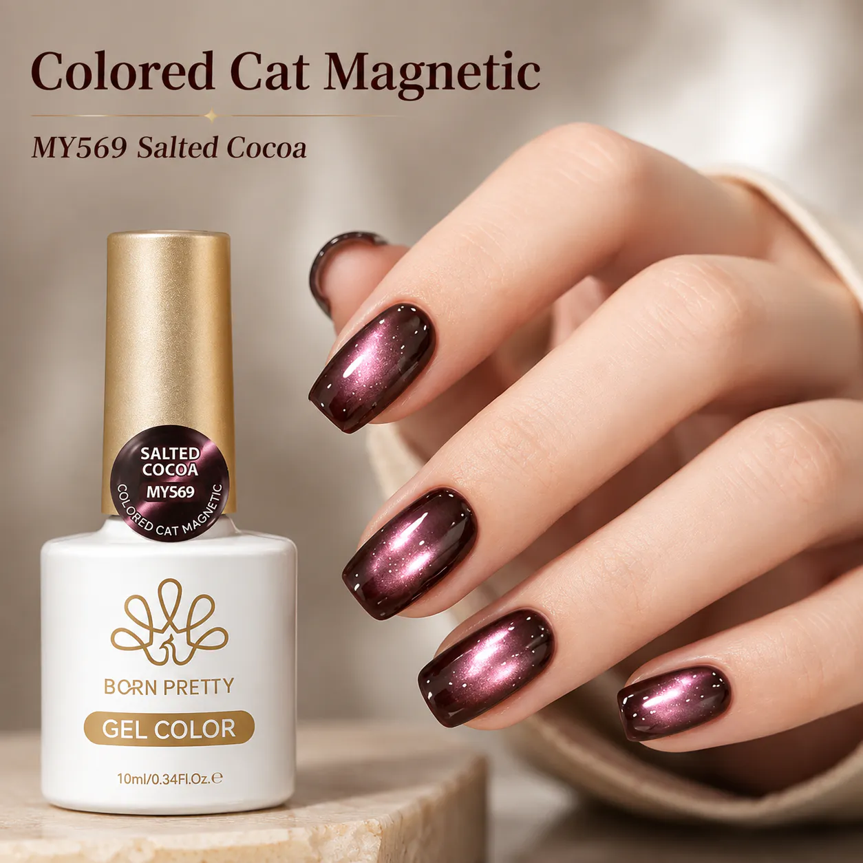 Born Pretty Cat Magnetic gél lakk 10 ml - MY569