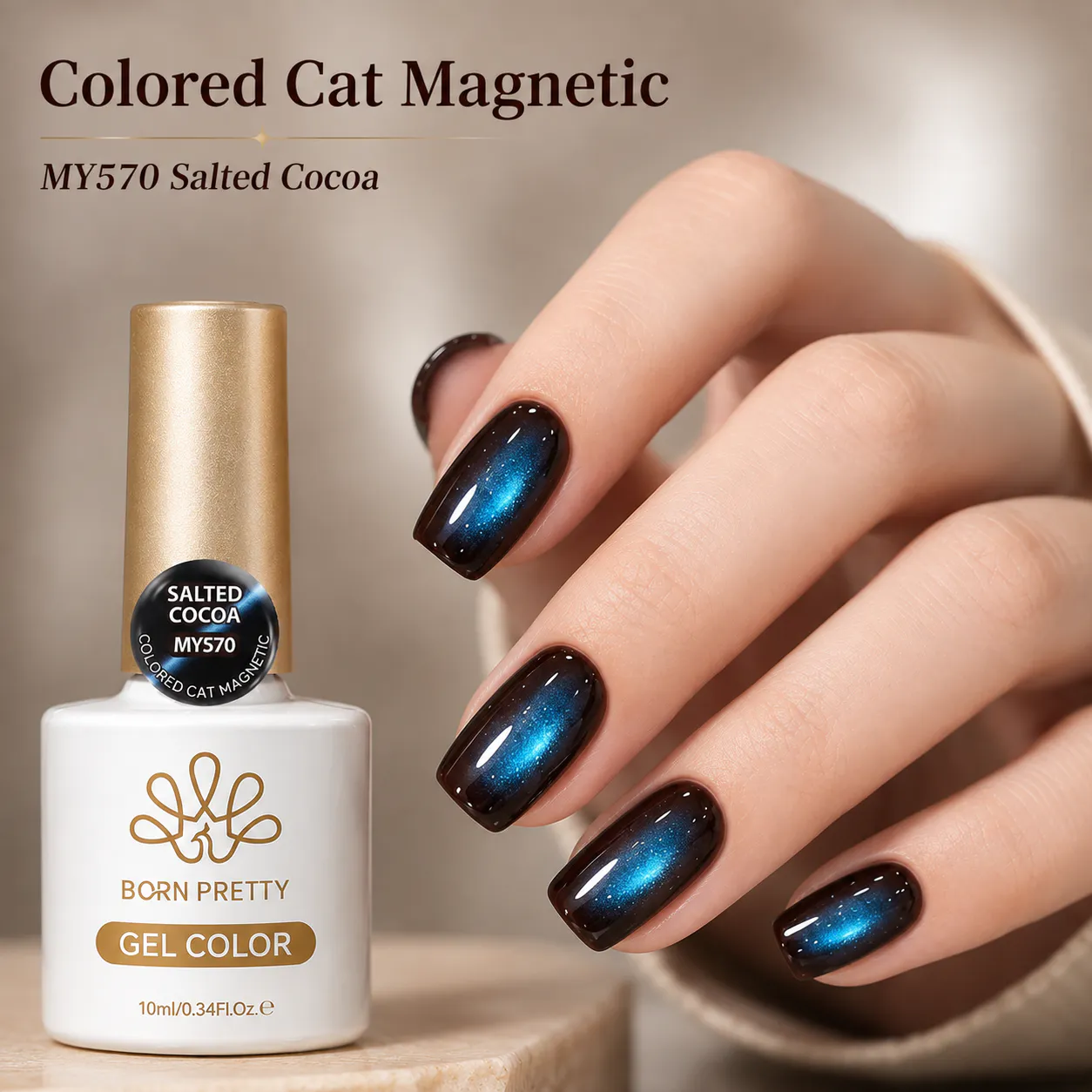Born Pretty Cat Magnetic gél lakk 10 ml - MY570