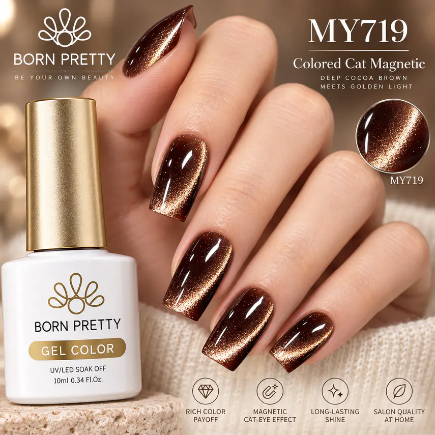 Born Pretty Cat Magnetic gél lakk 10 ml - MY719