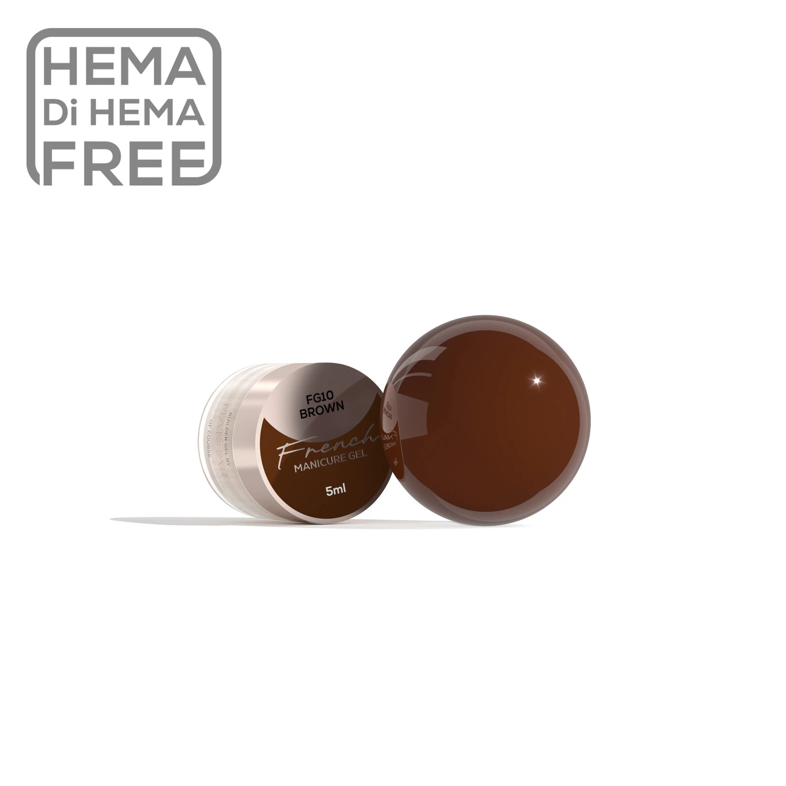 MAKEAR French Gel festőzselé FG10 - 5 ml - Brown