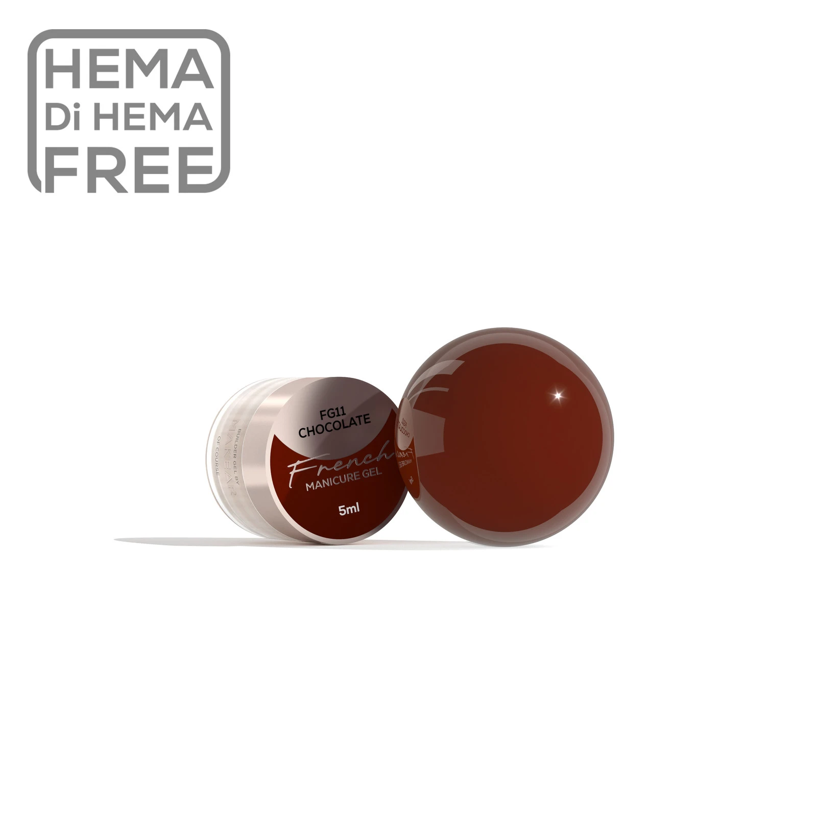 MAKEAR French Gel festőzselé FG11 - 5 ml - Chocolate
