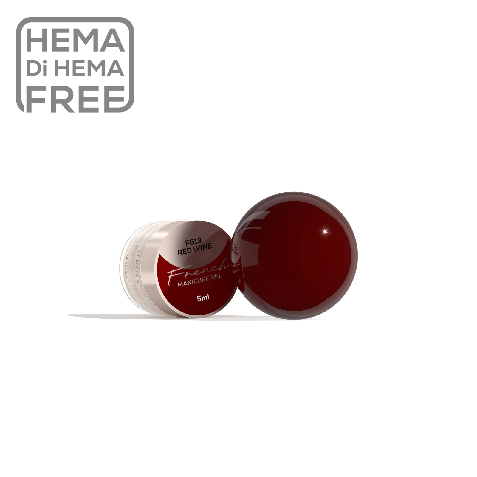 MAKEAR French Gel festőzselé FG13 - 5 ml - Red Wine