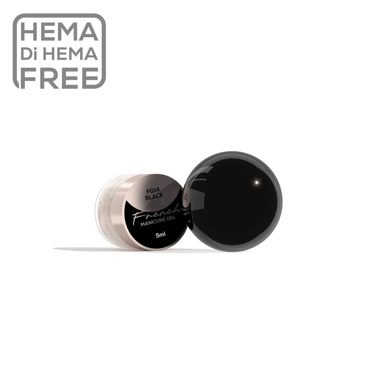 MAKEAR French Gel festőzselé FG14 - 5 ml - Black