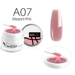 Venalisa Jelly Gel - új formula - 15 ml építőzselé - A07 Elegant Pink