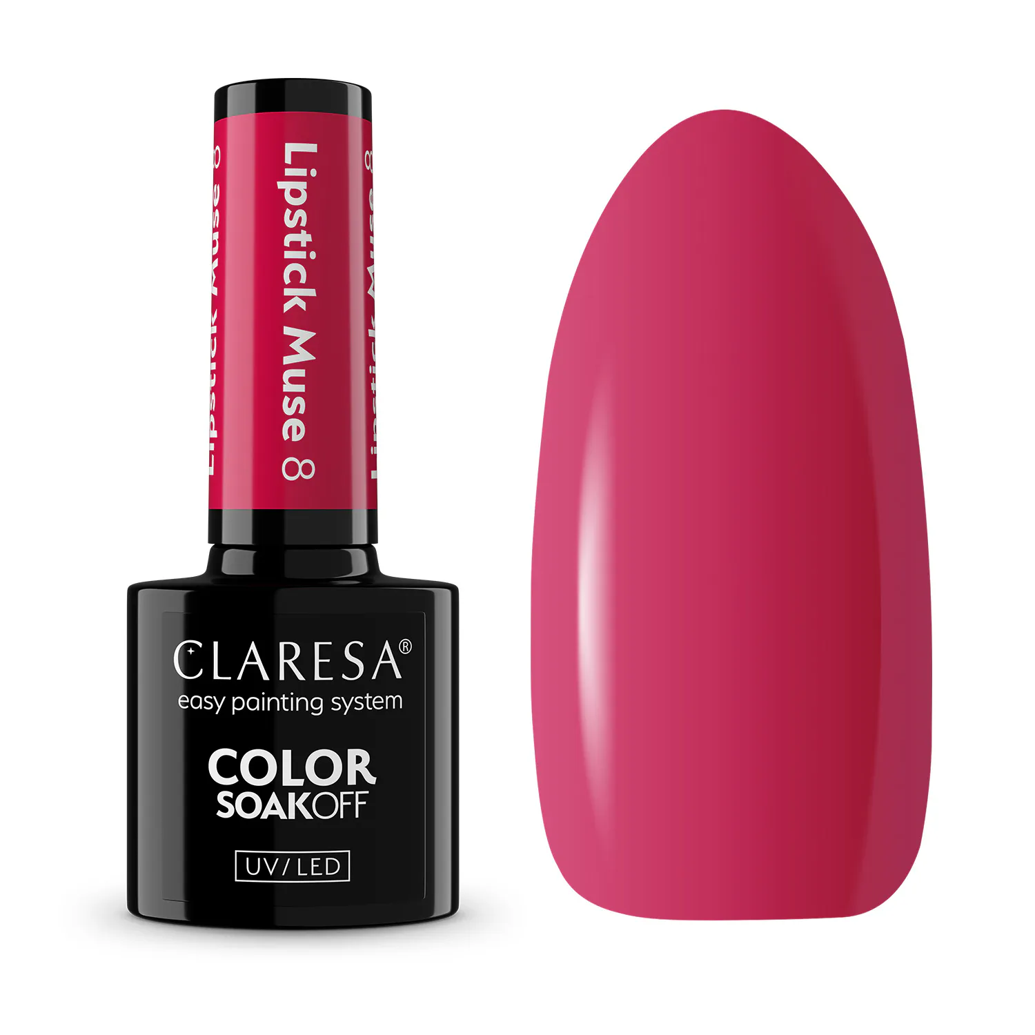 CLARESA UV/LED gél lakk 5g - Lipstick Muse 08