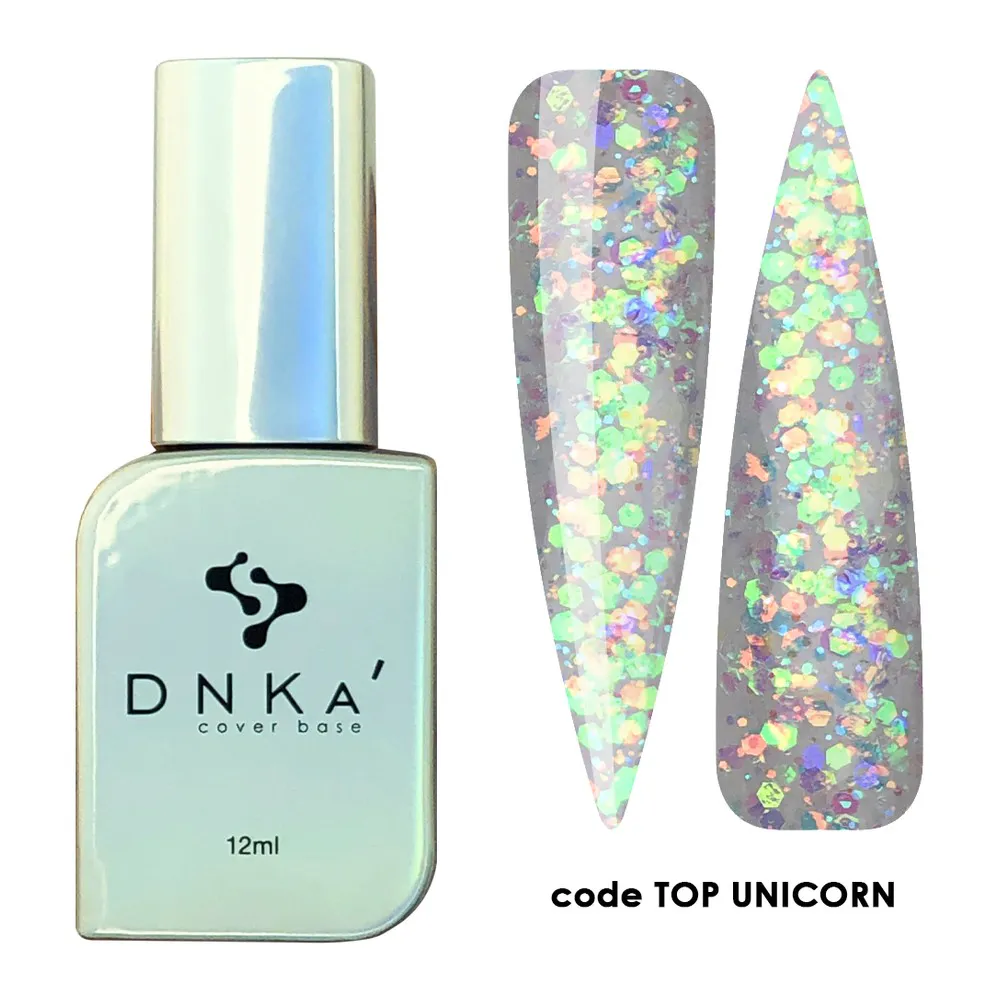 DNKa' Top Unicorn szivárványos csillámos fedőfény 12 ml