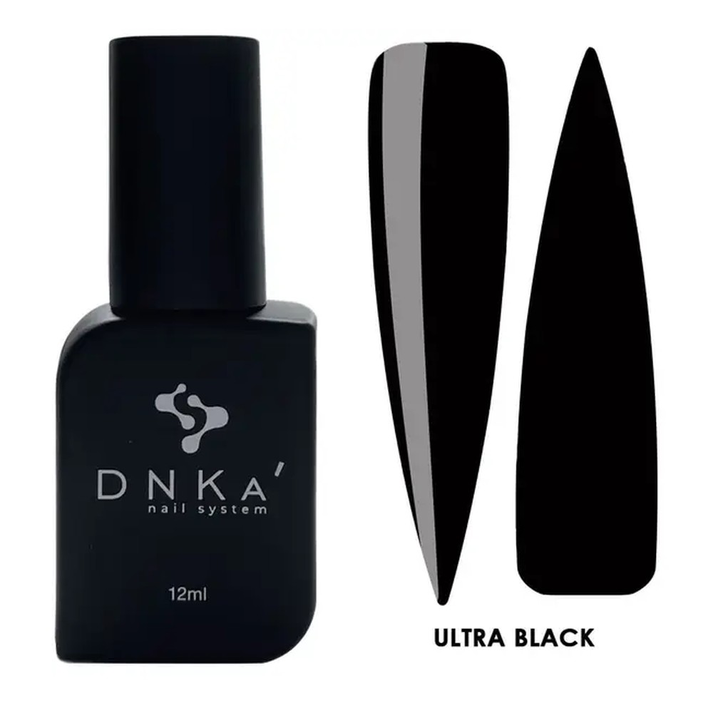 DNKa' Gél lakk 12 ml - Ultra Black - extra fekete