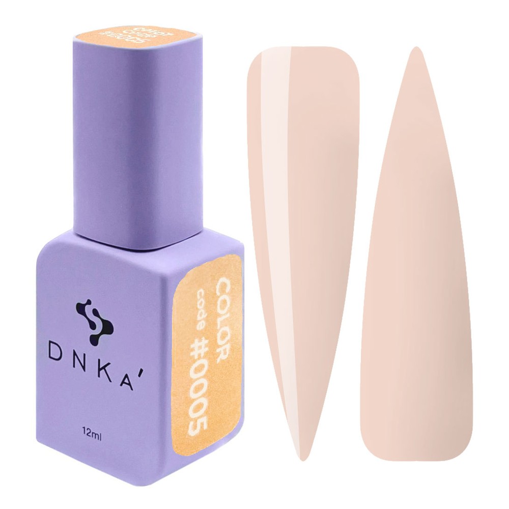 DNKa' Gél lakk 12 ml - No.0005 - barackos-bézs nude