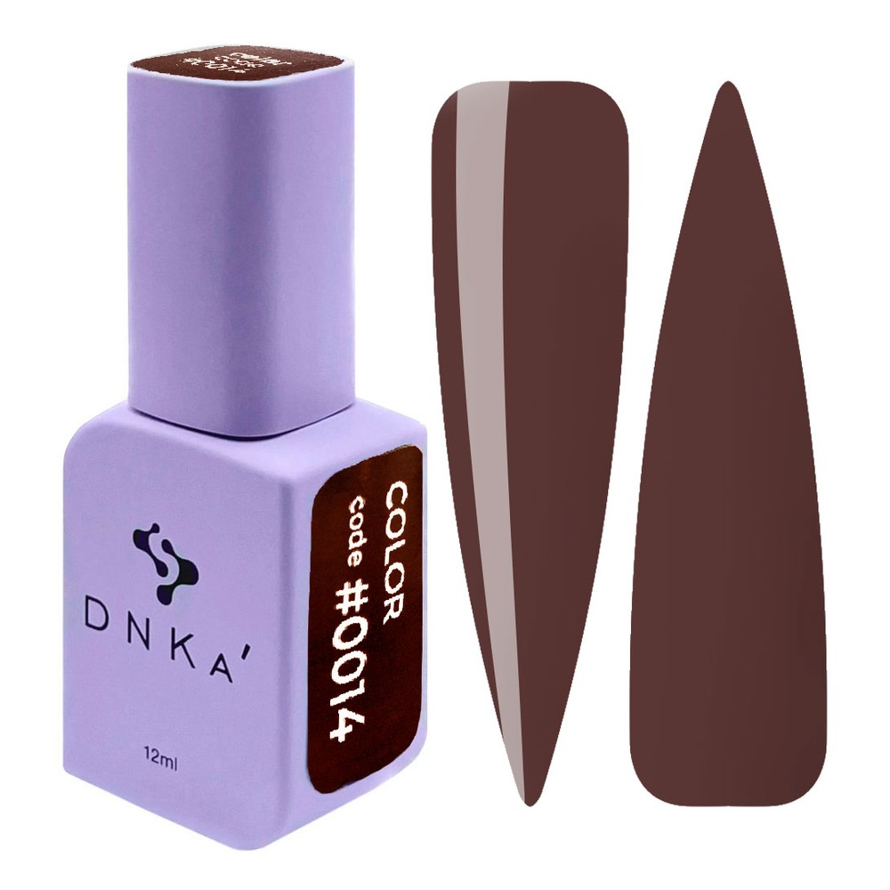 DNKa' Gél lakk 12 ml - No.0014 - mély csokoládébarna