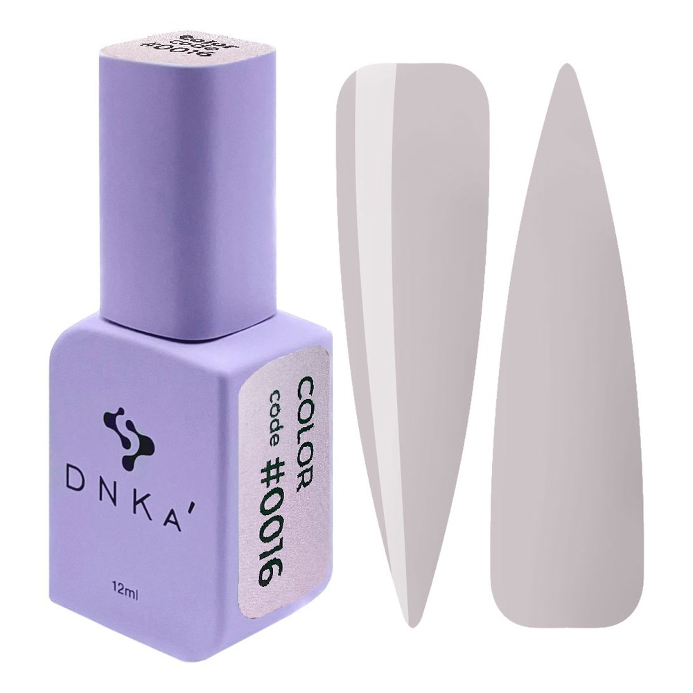 DNKa' Gél lakk 12 ml - No.0016 - halvány lilás-szürke fehér