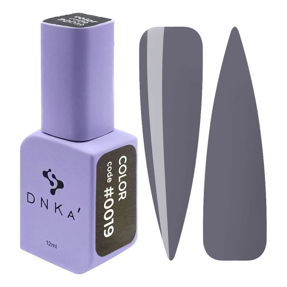 DNKa' Gél lakk 12 ml - No.0019 - sötét grafitszürke