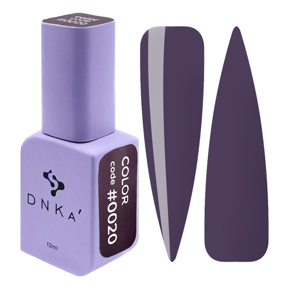 DNKa' Gél lakk 12 ml - No.0020 - sötét szilvalila-szürke