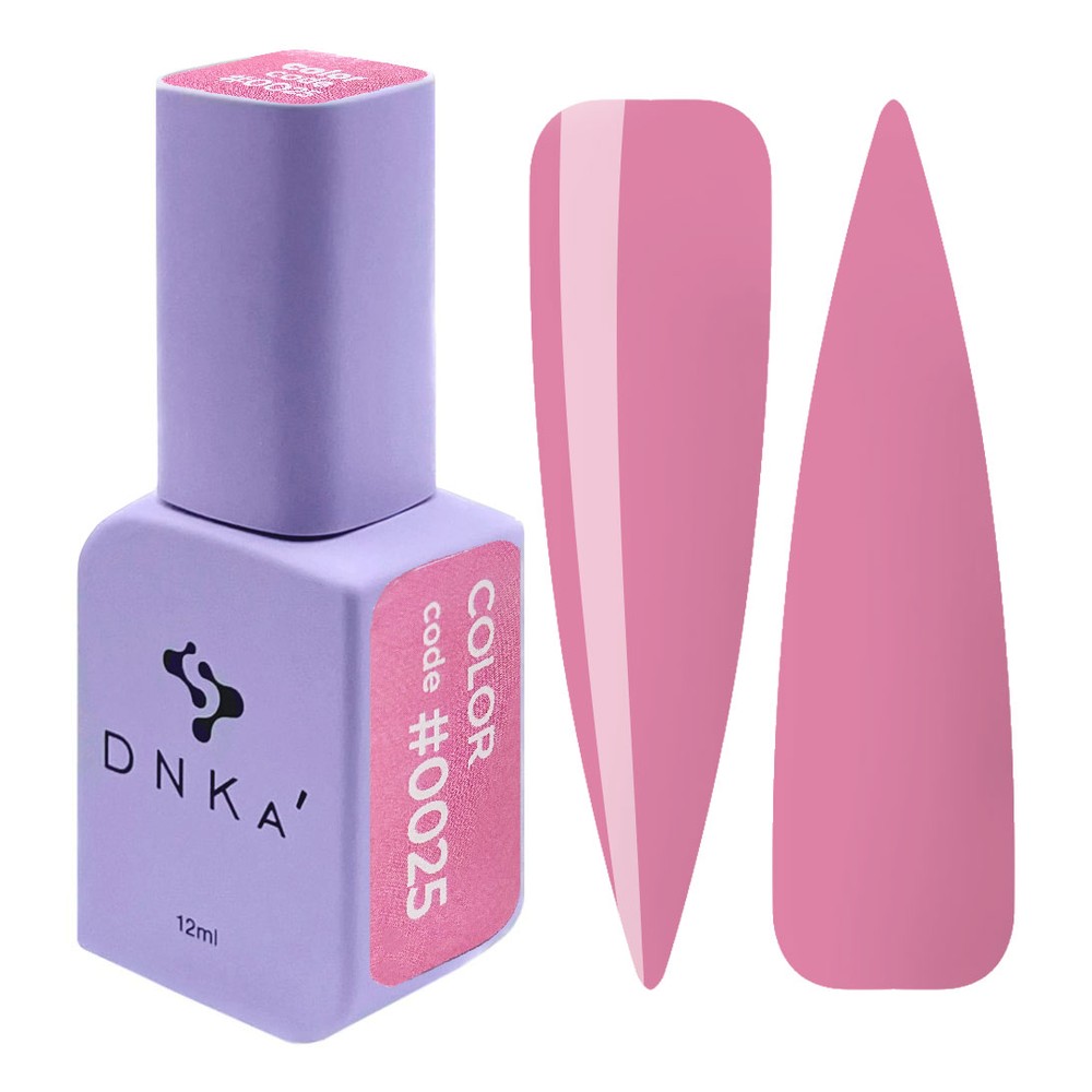 DNKa' Gél lakk 12 ml - No.0025 - hamvas málnás rózsaszín