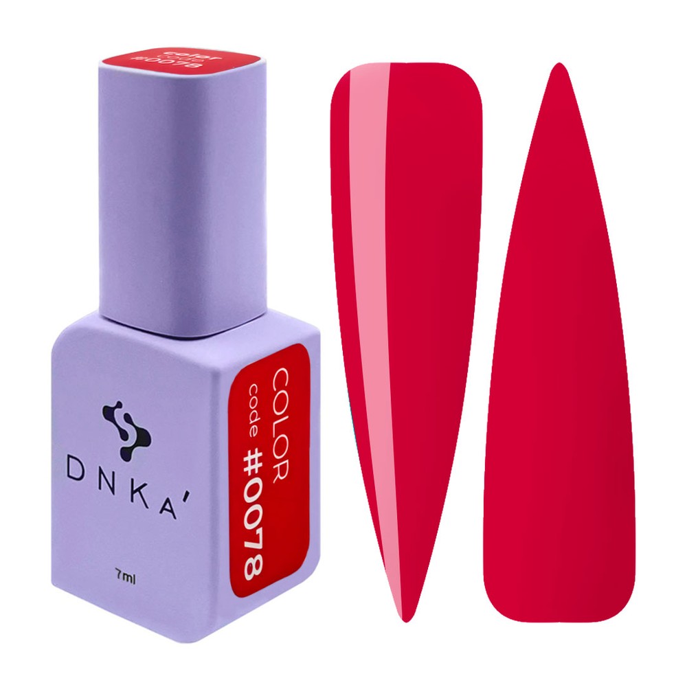 DNKa' Gél lakk 12 ml - No.0078 - élénk málnapiros