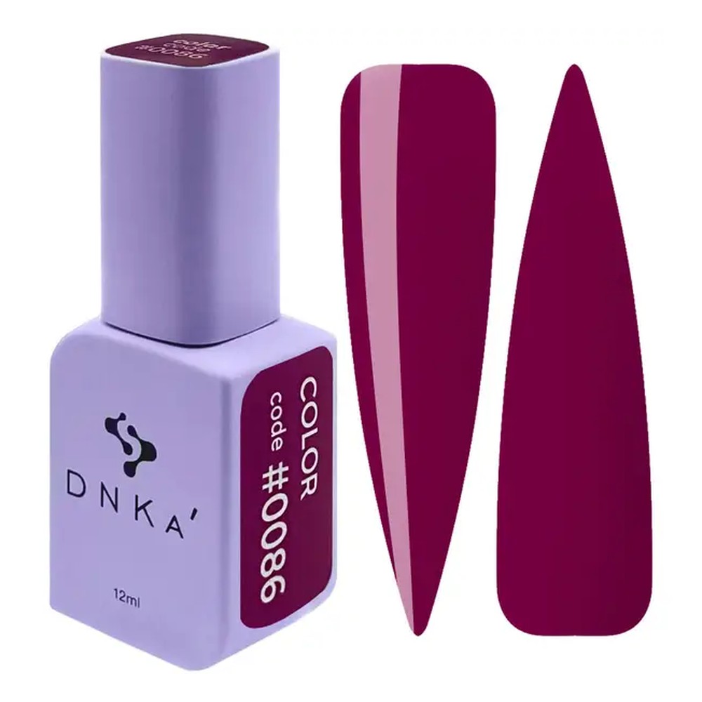 DNKa' Gél lakk 12 ml - No.0086 - magenta-bordó