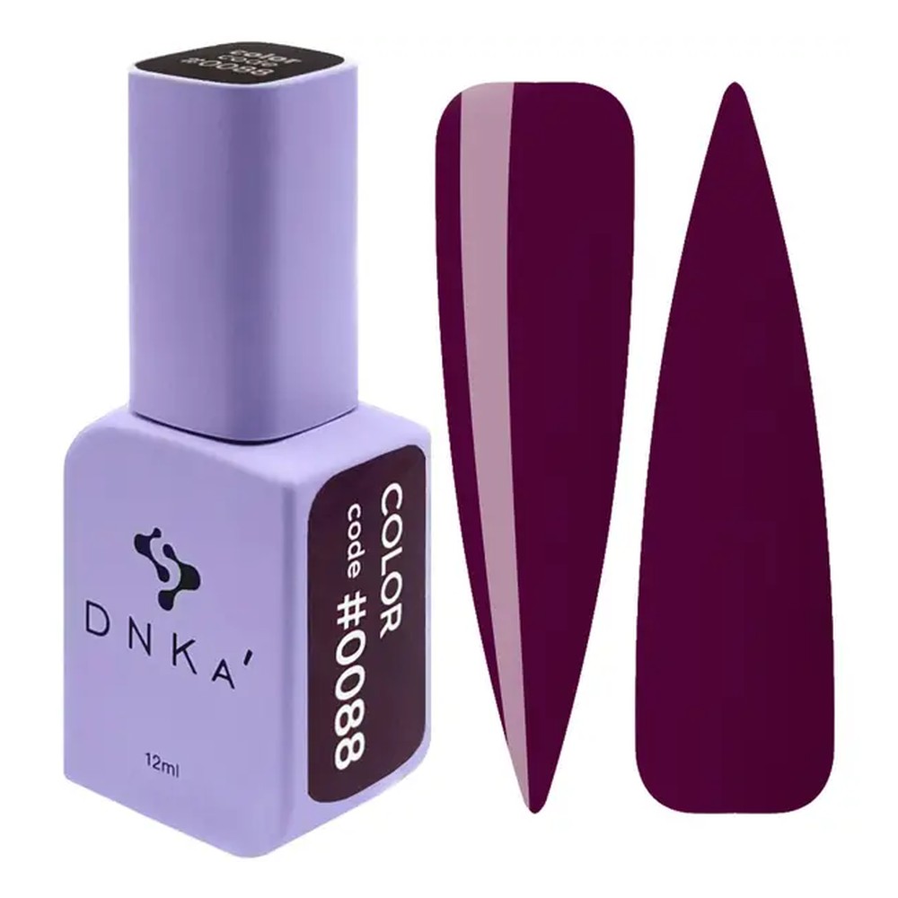 DNKa' Gél lakk 12 ml - No.0088 - sötét szilvabordó
