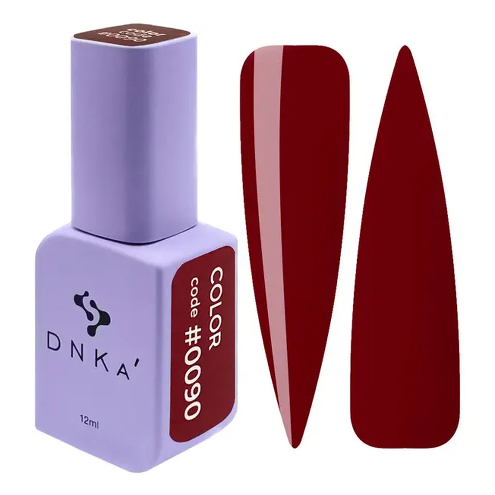 DNKa' Gél lakk 12 ml - No.0090 - klasszikus sötét bordó