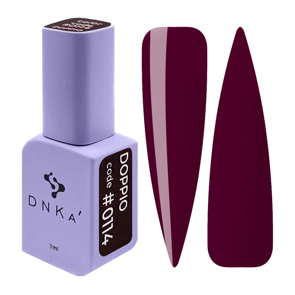 DNKa' Gél lakk 12 ml - No.0114 - mély szilvabordó (Doppio)